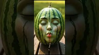 &ldquo;Ultra-Realistic 3D Watermelon Face | Surreal  Art in 4K&rdquo; #funny #emoji #fruit #satisfying #memes