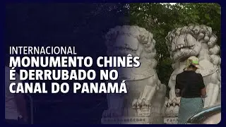 Monumento chinês é derrubado no Canal do Panamá