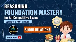 Blood Relation | Reasoning Foundation Mastery |  Concepts & PYQs | Telugu | All Competitive Exams