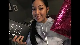 Ipsy bag and boxycharm of June 2018 and bombshell Cosmetica lashes