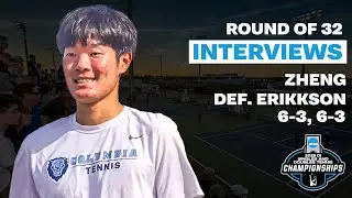 Действующий чемпион Майкл Чжэн, послематчевое интервью | NCAA, 32-й раунд | Победа над С. Эрикссо...