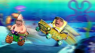 SUPER CORRIDA AQUÁTICA DO BOB ESPONJA NO FUNDO DO MAR!!