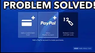 Can&rsquo;t make payments from PSN wallet? *SOLVED*