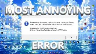 unexpected the memory dump was captured to your clipboard | roblox support error ram dump fix