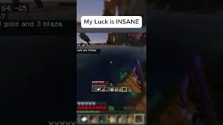 I HAVE INSANE LUCK IN MINECRAFT