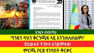 ግንዱን ጥለን ቅርንጫፍ ላይ አንንጠለጠልም! | የህወሓት ትንኮሳ አንድምታው | ምርጫ ቦርድ የገባበት ቅርቃር
