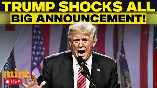 Donald Trump LIVE: Trump's Stunning Announcement | Trump Latest News LIVE | US News | White House