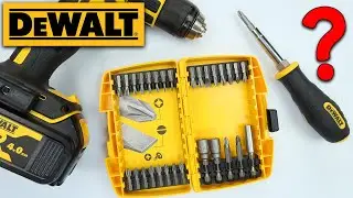 DeWalt Screwdriver Bit Set 30pcs with Screwdriver DT71506 QZ Unboxing & Testing
