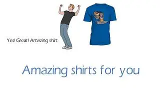 Promotion of a Teezily shirt - a simple example Photographer in a puddle