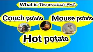 Hot potato, Couch potato and Mouse Potato की हिंदी Meaning ll #phrases #idioms #vocabulary