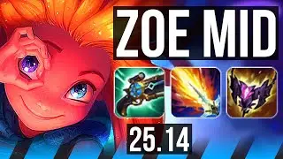 ZOE vs SYNDRA (MID) | Legendary | VN Challenger | 25.14