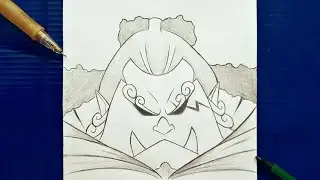 how to draw Jinbe | One Piece | jibei step by step