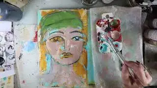 day 21-portrait in 30 minutes #30in30days #dinawakleyledgerjournal