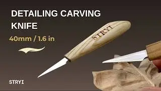 STRYI Profi 40mm Wood Carving Knife | Tool for Detailed Carvin #woodworking #handmade #carvingtools
