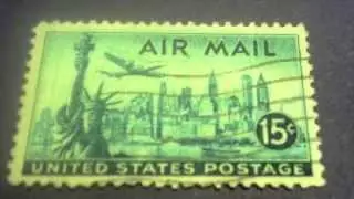 Statue of Liberty United States Postage Air Mail Stamp 15 cents
