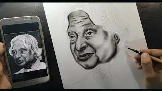 Inspiring Sketch of Dr. APJ Abdul Kalam tutorial video | abdul kalam drawing Part -2 step by step