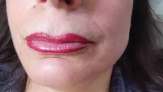 Permanent Lip Contour Tattoo