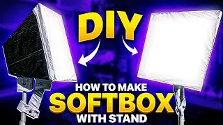 Make A Softbox With Stand At Home In Very Low Cost | DIY Softbox For Youtube Videos | Step By Step |