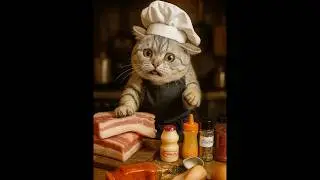 Chaos Dish:Yakult Braised Pork&hellip; by a Cat Chef?! 😼#catchef #cookingfails #funnyshorts