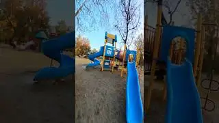 Bella ciao playground parkour climbing pov 😍#slide #pov #parkour #escape #climbing