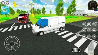 Mobil White Cargo Van Simulator - Minivan Driving In Indonesia Simulator Gameplay