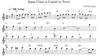 Lead Sheet: Santa Claus is Comin' To Town