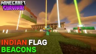 Three New Beacons In Indian Flag Colors | Minecraft Survival Gameplay