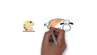 Farm Animals Coloring Pages - Name and Sound - Learning Animal for Kids