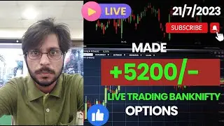 Live Trading BankNifty Options Scalping !! SL Hunting Strategy!! Earn Money Online