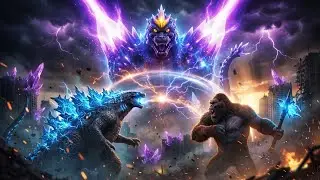 SpaceGodzilla vs Godzilla & Kong - SUPERNOVA Battle (2027) | Full Epic Fight