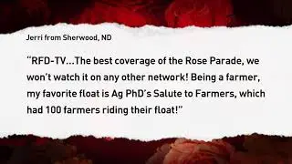 RFD-TV Fans Share Their 2018 Rose Parade Letters (60 001)