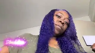 613 Waterwave Wig with Bold Purple Hues | Custom Color Using Adore Hair Dye!