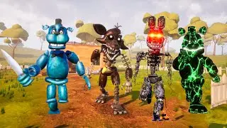 BEAR5, BONNIE, FOXY and FREDBEAR but JUST ONE ROOM in Hello Neighbor!