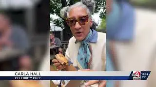 Celebrity Chef Carla Hall stops by Fayetteville's Secret Sandwich Society and gives her review