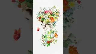 Flower Skull Animated