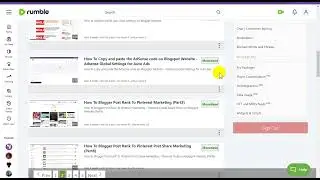 Blogspot Tubes : How To Rumble Embed Video Post To Blogger Website