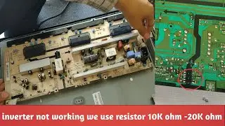 samsung LA37b530P7M,inverter problem fix by risistor 10k ohm,backlight problem/repair tv