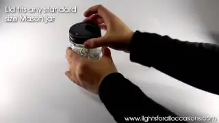 LED Solar Powered Lighted Mason Jar Lid