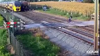 Bicylist vs Train