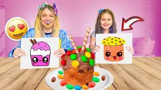 QUEM FIZER O MELHOR DESENHO VAI TER QUE COMER!! - Desafio extremo 