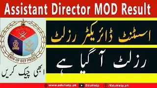 Assistant Director MOD Result 2023 Announced