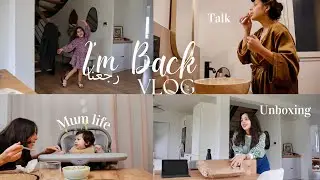 I’m back Vlog : برشا حكايات - حياتي كأم - unboxing