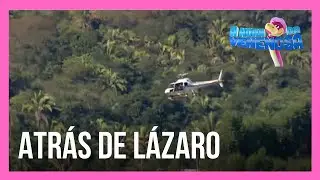 Helicópteros da polícia sobrevoam mata atrás de Lázaro Barbosa