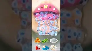 ASMR eating by emoji 😋 #asma #asma #jelly #shorts