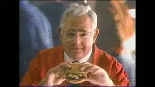 1995 Wendy's Bacon Mushroom Melt Sandwich Commercial w/Dave Thomas