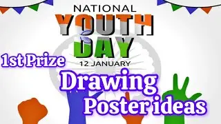 2 easy drawing ideas on National Youth Day/ Swami Vivekananda Drawing/National Youth Day Drawing 