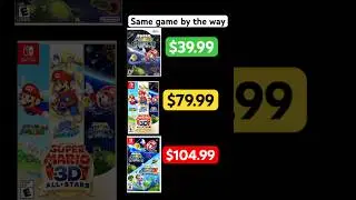 Same Game by the way.. more expensive every re-release #gamestats #wii #switch #nintendo #galaxy
