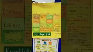 English project #tense #studywithme #educationalproject #adjectivesinenglish #schoolproject