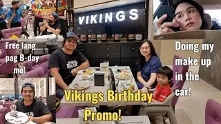 VIKINGS LUXURY BUFFET! SM PAMPANGGA! / PAANO ANG BIRTHDAY PROMO NILA!? / DOING MY MAKE UP IN THE CAR