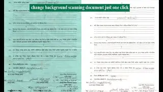 How to Change Background Scanning Document Just One Click|| photoshop cc tutorial 2021